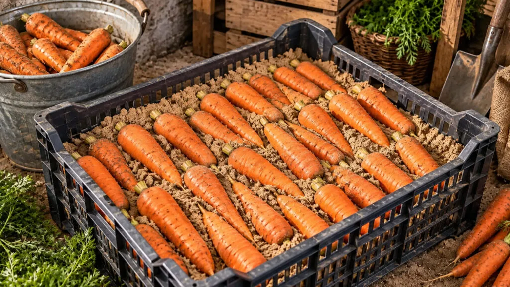 Illustrative image of carrots stored in sand / Photo: Pestrazahrada.cz