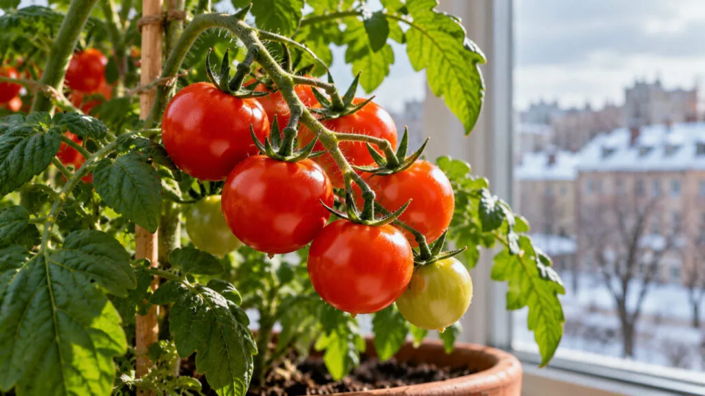 Growing tomatoes on a windowsill / Photo: Pestrazahrada.cz