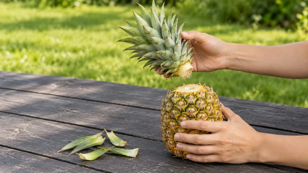 Growing a pineapple / Photo: Pestrazahrada.cz, Tomáš Rohlena