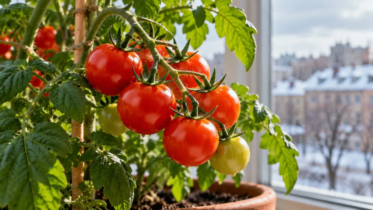 Tomatoes can fruit on a windowsill in winter with one surprising trick